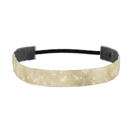 グラムシャンパン金ゴールドグリジースパークル アスレチックヘッドバンド