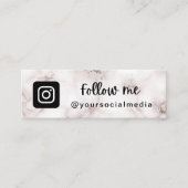 グラムシャンパーニュ大理石インスタ後を追グラムQRコード スキニー名刺 (正面)