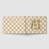 グラムシャンパーニュ金ゴールドグリジーダイヤモンドウェディング ゲストブック (全面)