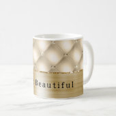 グラムシャンパーニュ金ゴールドグリジーダイヤモンド コーヒーマグカップ (正面右)