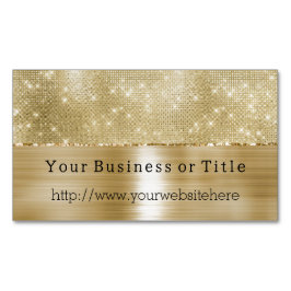 グラムシャンパーニュ金ゴールドグリジーダイヤモンド マグネット名刺