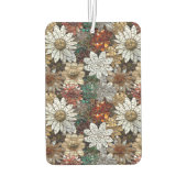 グラムシャンパーニュ金ゴールド赤白い花 カーエアーフレッシュナー (裏面)