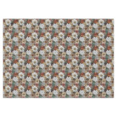 グラムシャンパーニュ金ゴールド赤白い花 テーブルクロス (正面(横))