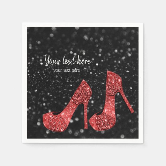 グラムシューズハイヒール用すべての行事 スタンダードカクテルナプキン (正面)