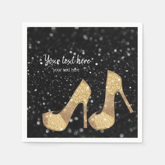 グラムシューズハイヒール用すべての行事 スタンダードカクテルナプキン (正面)