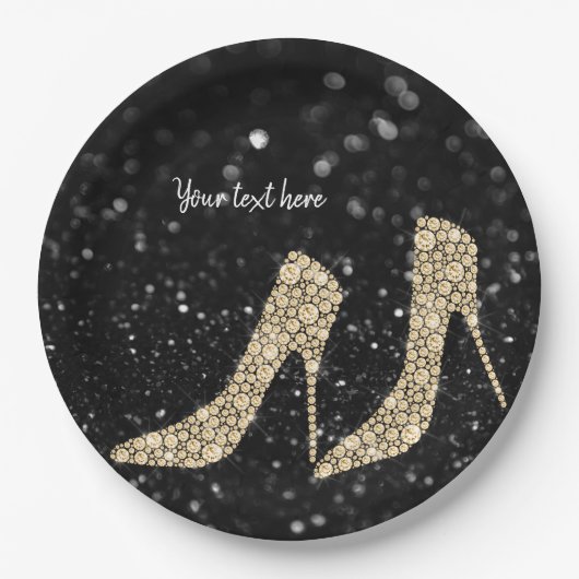 グラムシューズハイヒール用すべての行事 ペーパープレート (正面)