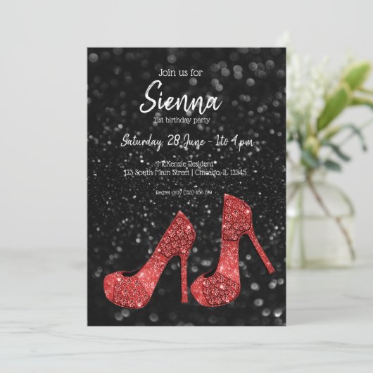 グラムシューズハイヒール用すべての行事 招待状 (スタンド正面)