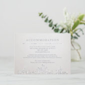 グラムシルバーアートデコヴィンテージウェディングアコモデーション エンクロージャーカード (スタンド正面)