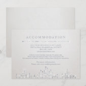 グラムシルバーアートデコヴィンテージウェディングアコモデーション エンクロージャーカード (正面/裏面)