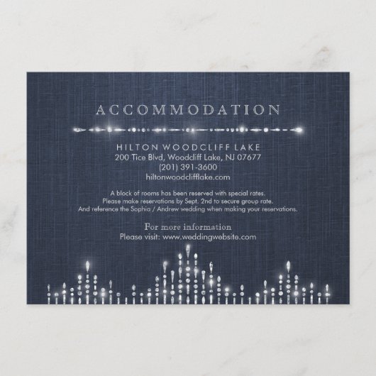 グラムシルバーアートデコヴィンテージウェディングアコモデーション エンクロージャーカード (正面)