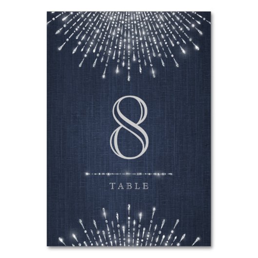 グラムシルバーアートデコヴィンテージウェディングテーブルカード テーブルナンバー (裏面)