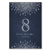 グラムシルバーアートデコヴィンテージウェディングテーブルカード テーブルナンバー (正面)