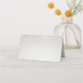 グラムシルバーアートデコヴィンテージウェディング座席表 プレイスカード (裏面)