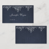 グラムシルバーアートデコヴィンテージウェディング座席表 プレイスカード (正面/裏面)