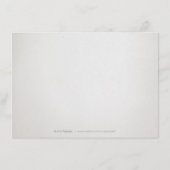 グラムシルバーアートデコヴィンテージウェディング披露宴 エンクロージャーカード (裏面)