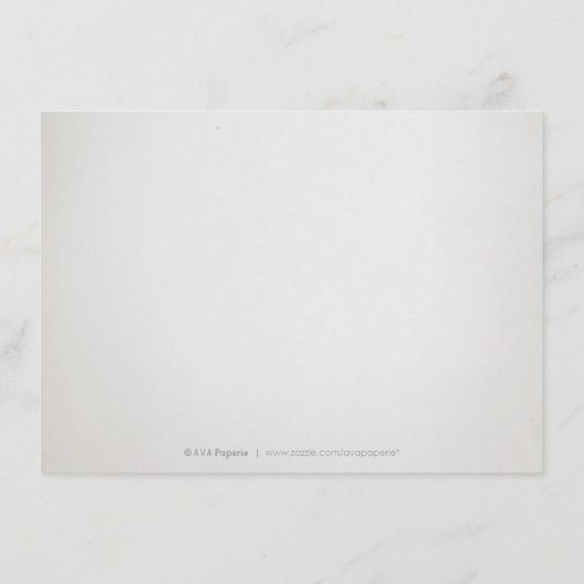 グラムシルバーアートデコヴィンテージウェディング披露宴 エンクロージャーカード (裏面)