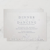 グラムシルバーアートデコヴィンテージウェディング披露宴 エンクロージャーカード (正面/裏面)