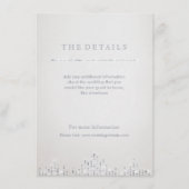 グラムシルバーアートデコヴィンテージウェディング詳細カード エンクロージャーカード (正面)