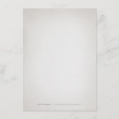 グラムシルバーアートデコヴィンテージウェディング詳細カード エンクロージャーカード (裏面)