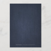 グラムシルバーアートデコヴィンテージウェディング詳細カード エンクロージャーカード (裏面)