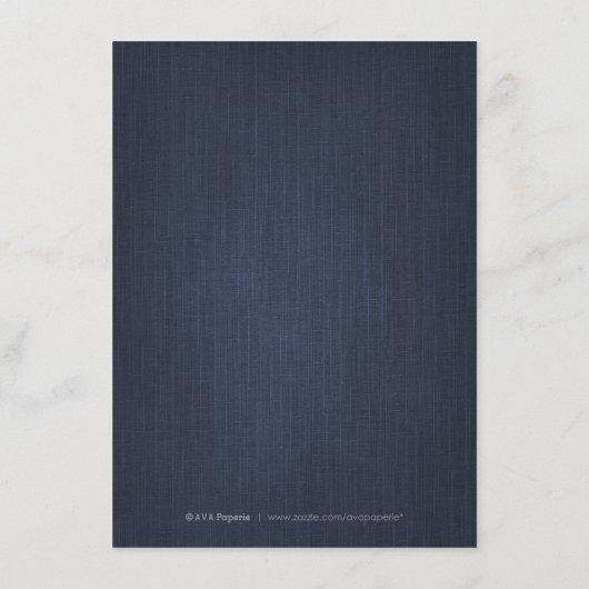 グラムシルバーアートデコヴィンテージウェディング詳細カード エンクロージャーカード (裏面)