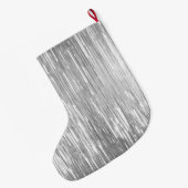 グラムシルバーギリズスパークルの名前 ラージクリスマスストッキング (裏面 (吊り時))