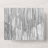 グラムシルバーギリズスパークル結婚ズ オールインワン招待状 (裏面)