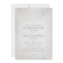 グラムシルバーグリッターアートデコヴィンテージウェディング