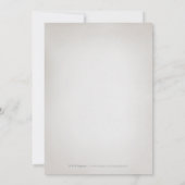 グラムシルバーグリッターアートデコヴィンテージウェディング 招待状 (裏面)