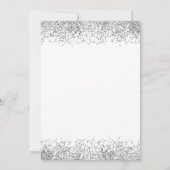 グラムシルバーグリッタークリスマスパーティーホワイト 招待状 (裏面)