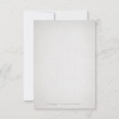 グラムシルバーグリッターデコヴィンテージ感謝していウェディングユー サンキューカード (裏面)