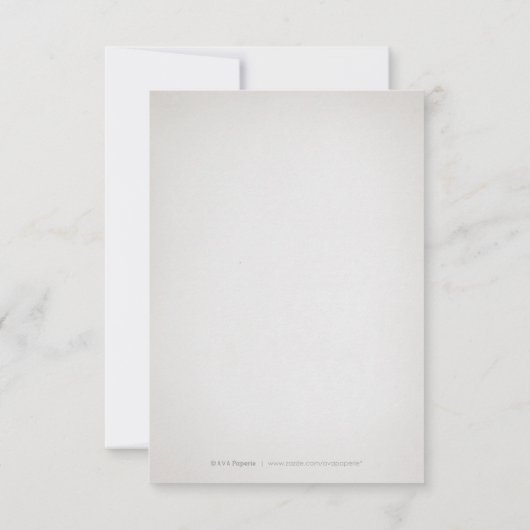 グラムシルバーグリッターデコヴィンテージ感謝していウェディングユー サンキューカード (裏面)