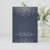グラムシルバーグリッターデコヴィンテージ感謝していウェディングユー サンキューカード (スタンド正面)