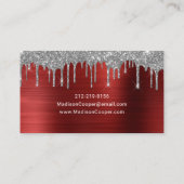 グラムシルバーグリッタードリップスタイリスト 名刺 (裏面)