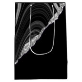 グラムシルバーグリッターブラックフェスティバル ミディアムペーパーバッグ (裏面)