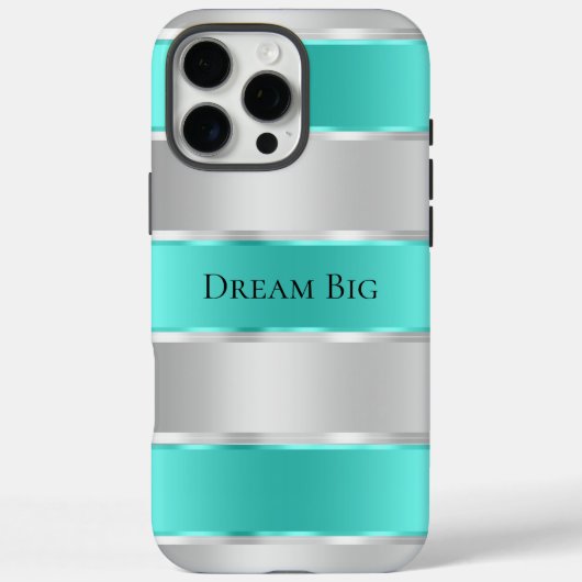 グラムシルバーシックなミントリボン Case-Mate iPhoneケース (裏面)