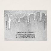 グラムシルバーシックグリッタードリップスブレスレットディスプレイ (裏面)