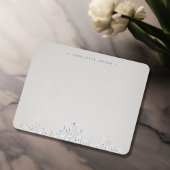 グラムシルバーデコヴィンテージパーソナライズされた具 ノートカード