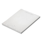 グラムシルバーデコヴィンテージパーソナライズされた具 ノートパッド (回転)