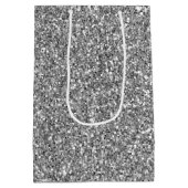 グラムシルバーフェイクグリッター ミディアムペーパーバッグ (裏面)