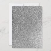 グラムシルバーブルースパークルドレススウィート16誕生日 招待状 (裏面)