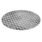 グラムシルバーホワイトジグザグリストライプング カッティングボード (角)