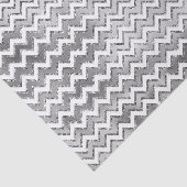 グラムシルバーホワイトジグザグリストライプング 薄葉紙 (詳細)