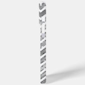 グラムシルバーホワイトジグザグリストライプング Case-Mate iPhoneケース (裏面 / 左)