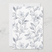 グラムシルバーボウフローラ誕生日 招待状 (裏面)