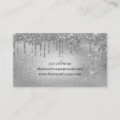 グラムシルバーメタリックグリッタードリップヘア&メイクアップ 名刺 (裏面)