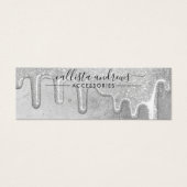 グラムシルバー厚手グリッタードリップスイヤリングディスプレイ (正面)