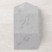 グラムシルバー大理石ダイヤモンドシャンデリア オールインワン招待状 (外側)