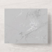 グラムシルバー大理石ダイヤモンドシャンデリア オールインワン招待状 (裏面)