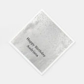 グラムシルバー紙吹雪 スタンダードランチョンナプキン (角)